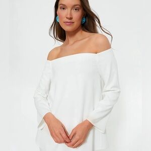 Bell sleeve white off the shoulder blouse